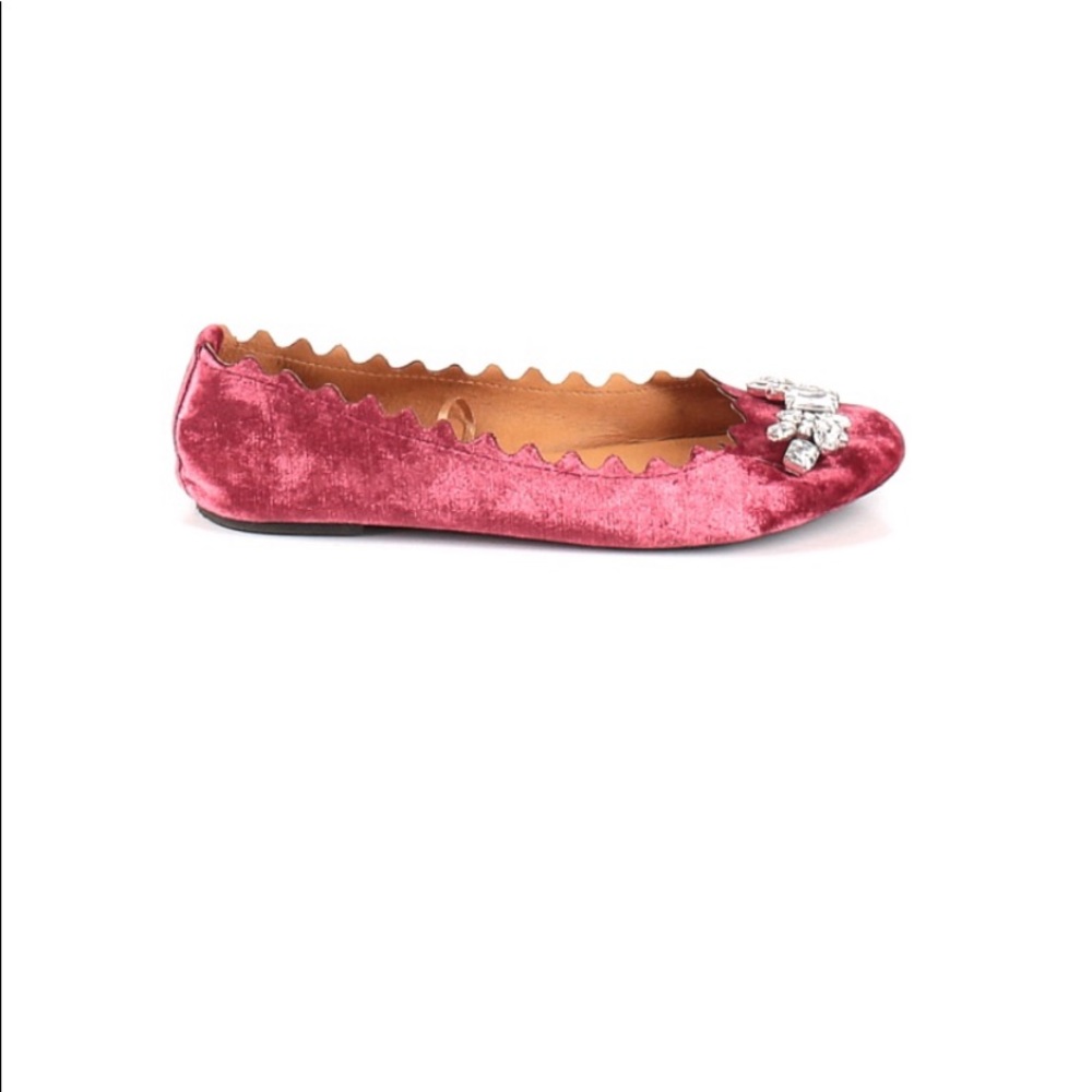 Pink Ellen Tracy embellished flats great condition